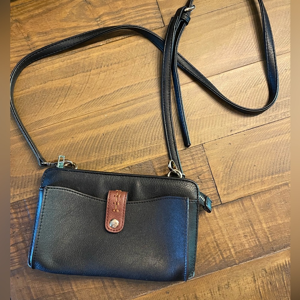 Faux Leather Crossbody Purse